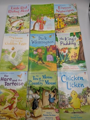 Usborne My First Phonics Reading Library 9 Books Collection - Good Condition