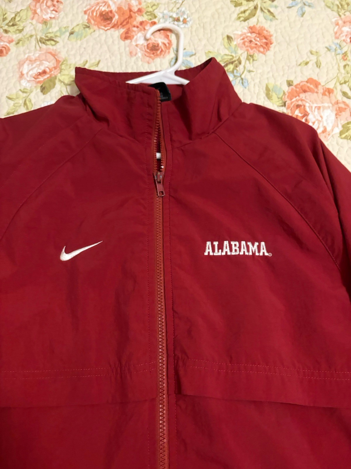 SACAI X NIKE Giacca Alabama Nike uomo taglia large rossa full zip foderata in rete
