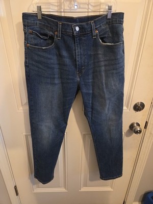 Levi's 502 Jeans Mens W36 L30 Regular Tapered Leg Medium Wash Denim