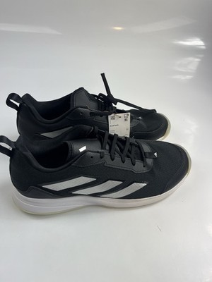 adidas Avaflash Low Black Silver Metallic Womens Tennis Shoes Size 11