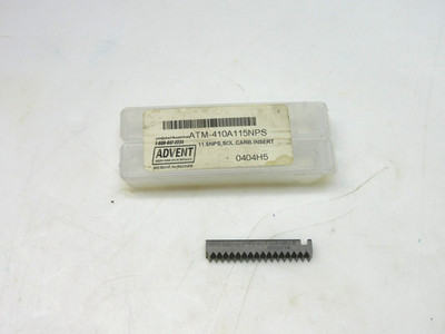 ADVENT TOOL ATM-410A115NPS 11.5NPS SOLID CARBIDE INSERT