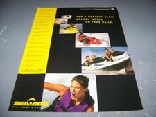 SEA-DOO JET SKI "SPLASH WATER"..COLOR SALES AD...RARE  313W 