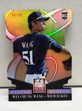 WEI-CHUNG WANG 2014 Elite Status GOLD ~ Brewers ~ ROOKIE #'d /49