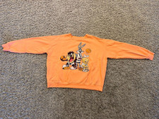 Space Jam Sweatshirt-Women's Size XL-Bugs Bunny, Tasmanian Devil Taz, Porky Pig