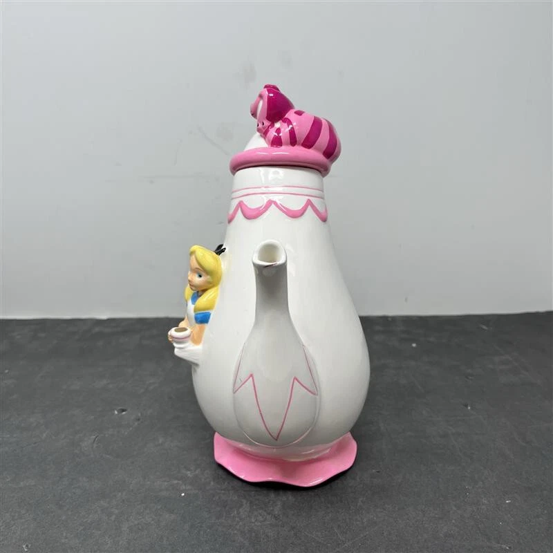 Disney Treasure Craft Alicia en el País de las Maravillas Gato Cheshire Tetera Tarro de Cerámica Decoración Foto 4 de 4