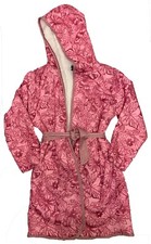 Woodrow  Friends Kid's Sherpa Lined Robe Pink Butterfly