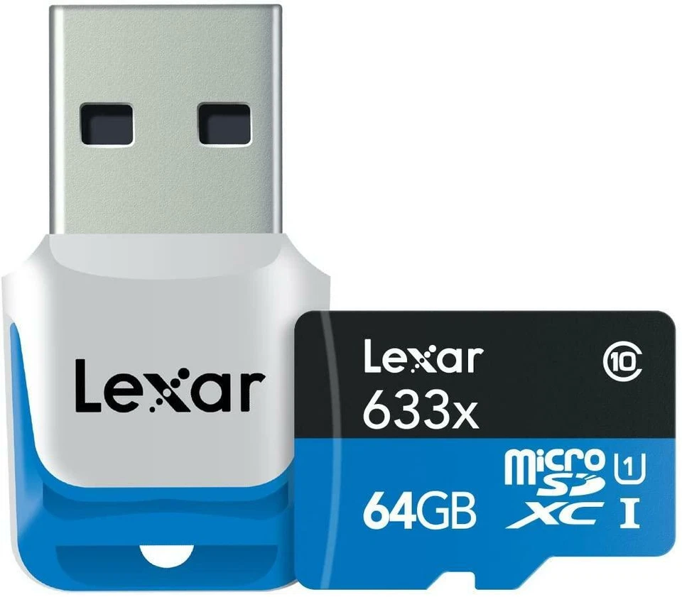 Lexar High-Performance microSDXC 633x 64GB UHS-I/U1 USB 3.0 Flash Memory Card - Image 4 of 4