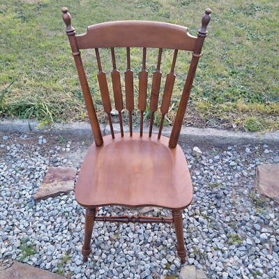 TELL CITY Solid Maple Cattail Back Dining Side Chair 8034 #48