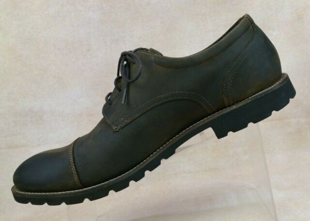 Rockport Brown Modern Break Captoe Ox Leather Shoes H79458 Mens Size 10 ...