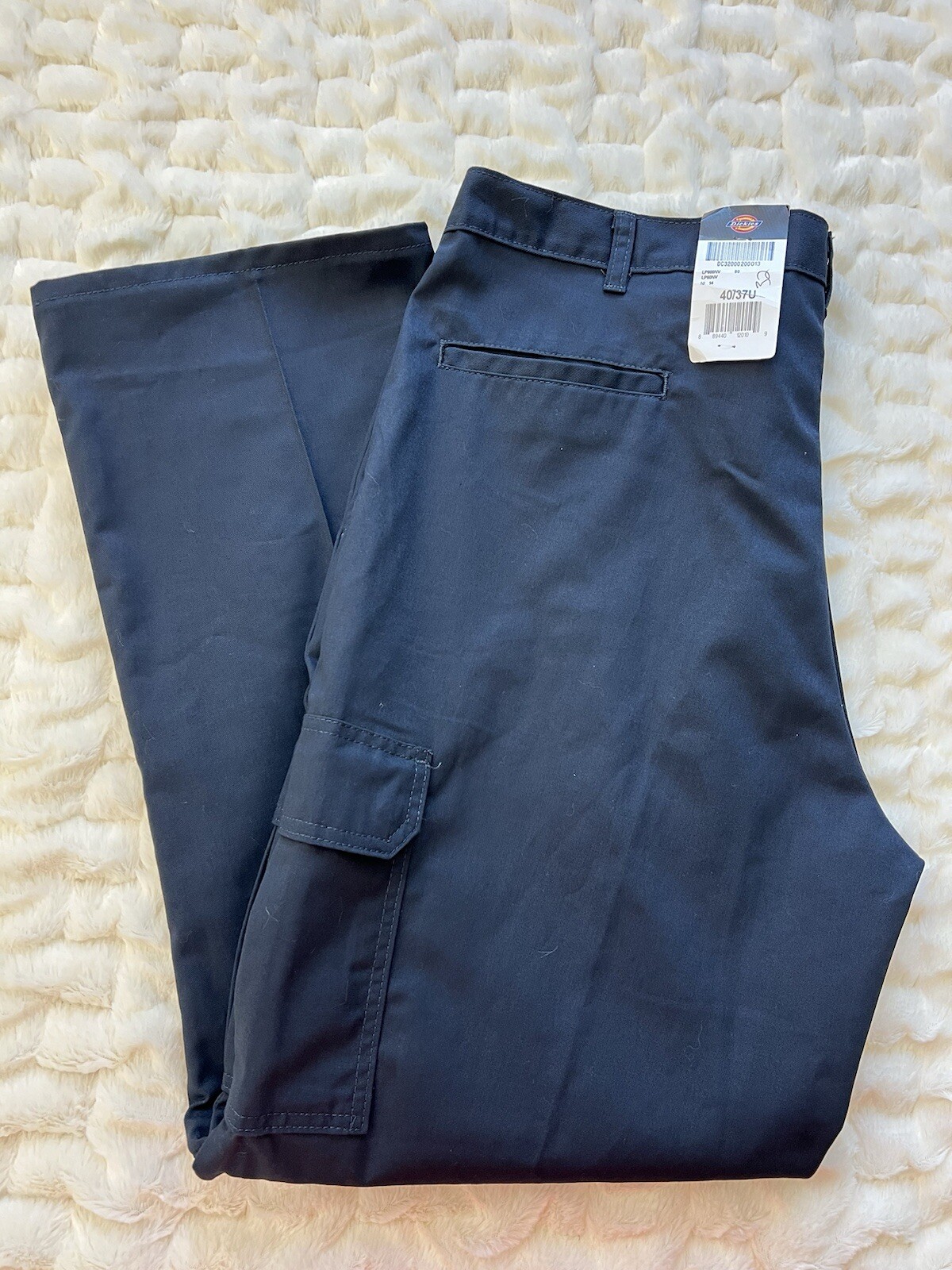 Dickies Loose Fit Cargo Work Pants Men’s Size 40X31 Navy Blue Straight Leg NEW image 8