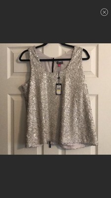 vince camuto sequin top