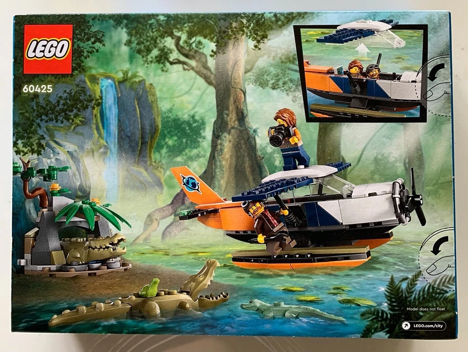 LEGO City Jungle Explorer Water Plane 60425 Toy Building Kit 177 pcs - Image 2 of 4