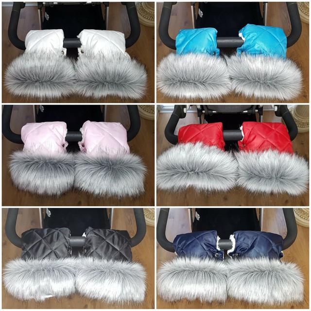 fur hand warmer for pram