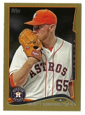 2014 Topps Mini Gold Brett Oberholtzer #d 38/63