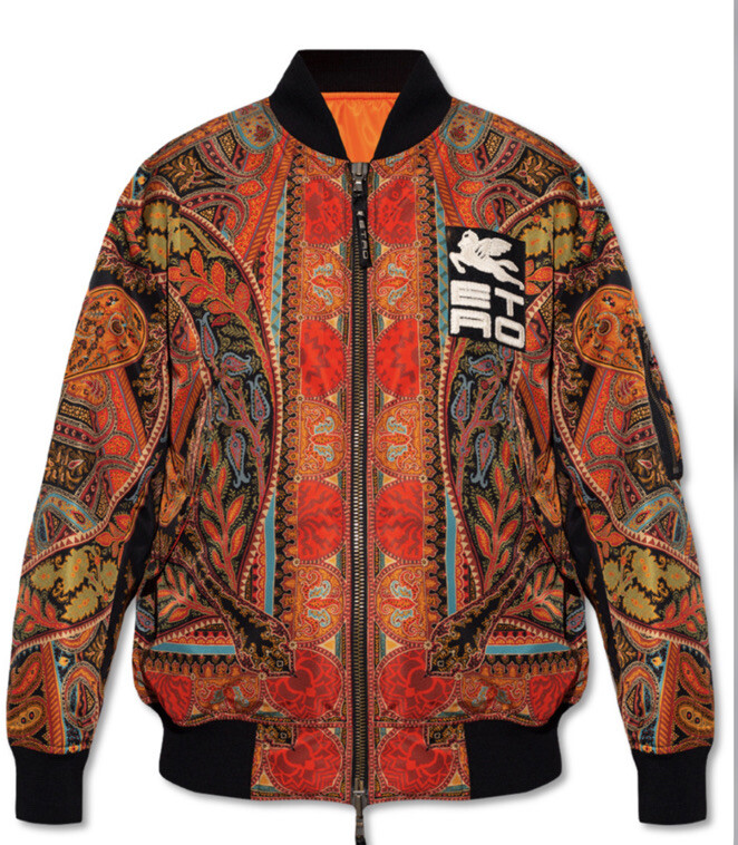ETRO MULTICOLOR REVERSIBLE BOMBER JACKET NEW