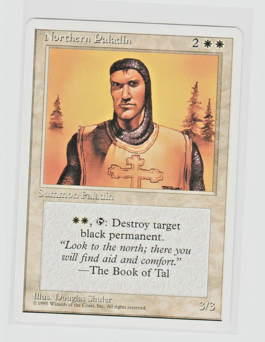 Magic the Gathering ~ MTG ~ 1x Northern Paladin ~ Fourth Edition ~ 4Ed ~ M/NM