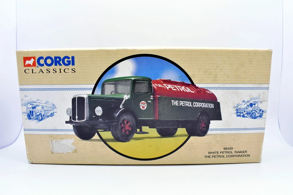 Modellino Camion 1:50 White petrol tanker Corgi diecast modellismo collezione - Immagine 2 di 4