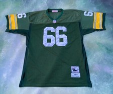 Mitchell & Ness NFL 1969 Green Bay Packers Ray Nitschke #66 Jersey Size 56.