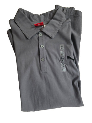 NWT PUMA SPORT LIFESTYLE Men's GRAY SS JERSEY POLO Shirt Size XL