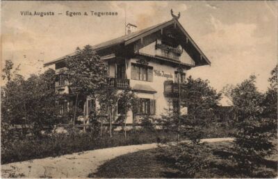 Old postcard AK Tegernsee Villa Augusta GERMANY (1214293)
