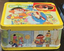 Sesame Street Vintage Metal Lunchbox Aladdin Issued Dated 1979 Gen X Kids