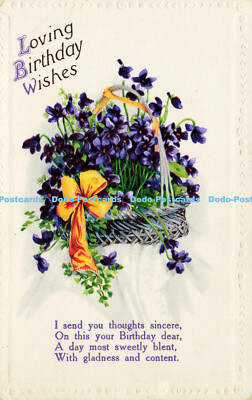 R565438 Loving Birthday Wishes I send you thoughts sincere on this Birthday dear