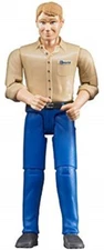 New Bruder bworld Man with Light Skin/Blue Jeans Toy Figure 60006