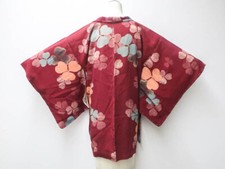 Japanese Vintage Haori Jacket Silk Clover eb-746