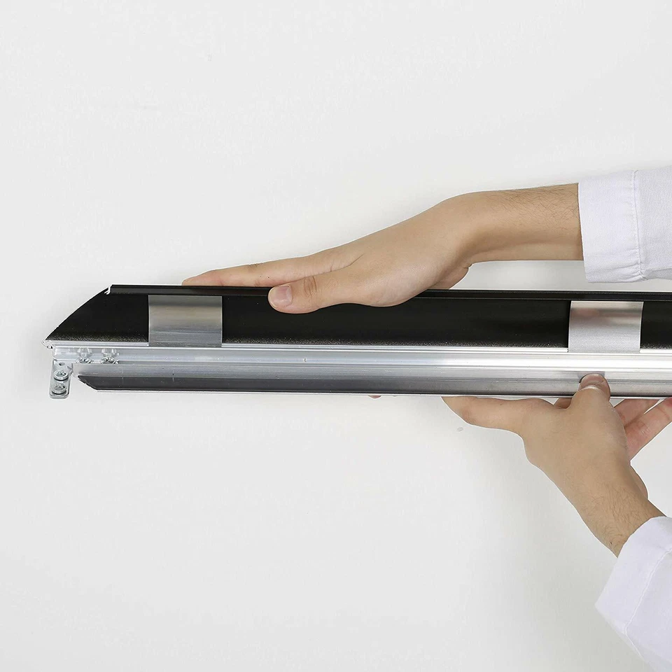 Portable Snap Poster Frame 1.77" Aluminum Front Loading Wall Mount 40x60 Black - Image 3 of 4