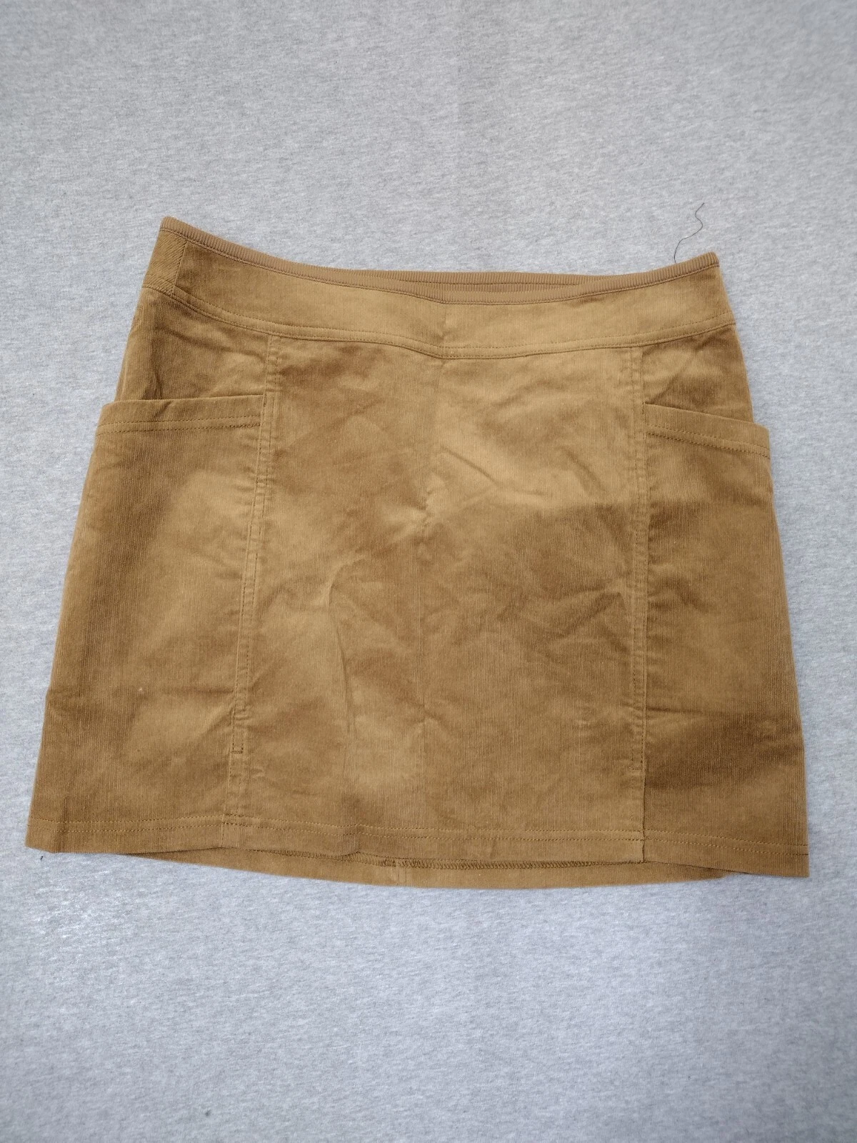 REI Mini Skirt Womens Brown Stretch Corduroy Casual Waist 30