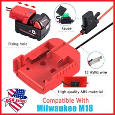 Compatible With Milwaukee M18 Battery 18V Dock Power Power Wheels DIY Adapter