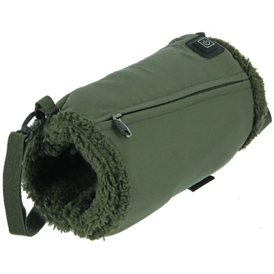 NGT Fishing Hand Warmer – Soft Fleece Lining, 3 Heat Settings, Power Bank Powered With Strap