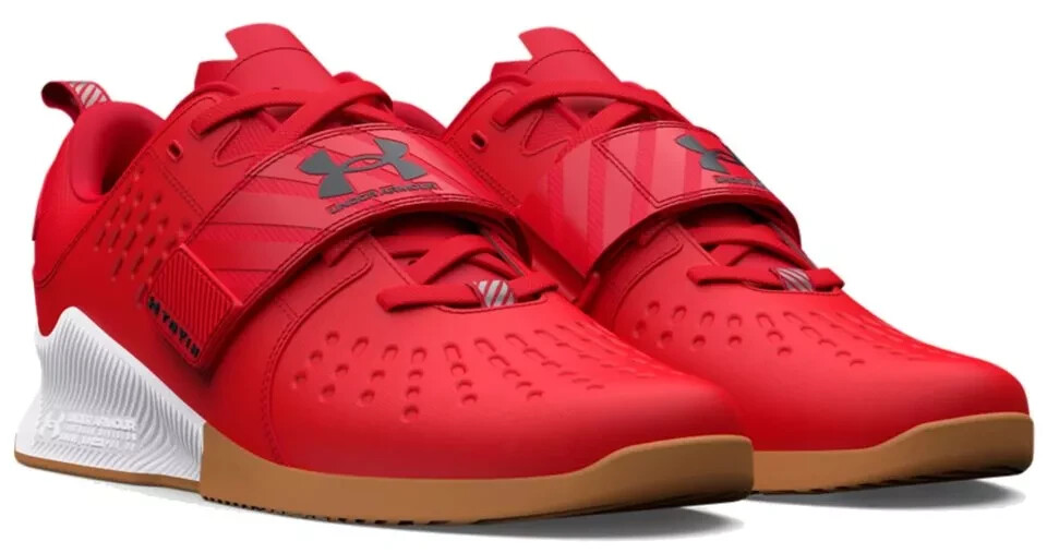 Under Armour UA Reign Lifter Red White Mens Weightlifting 3023735