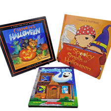 Children's Halloween Book Lot : Spooky Boo, Corduroy, Spooky Smells...