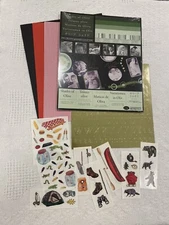 Creative Memories Shades Olive Paper & Outdoor Sticker Scrapbooking Lot