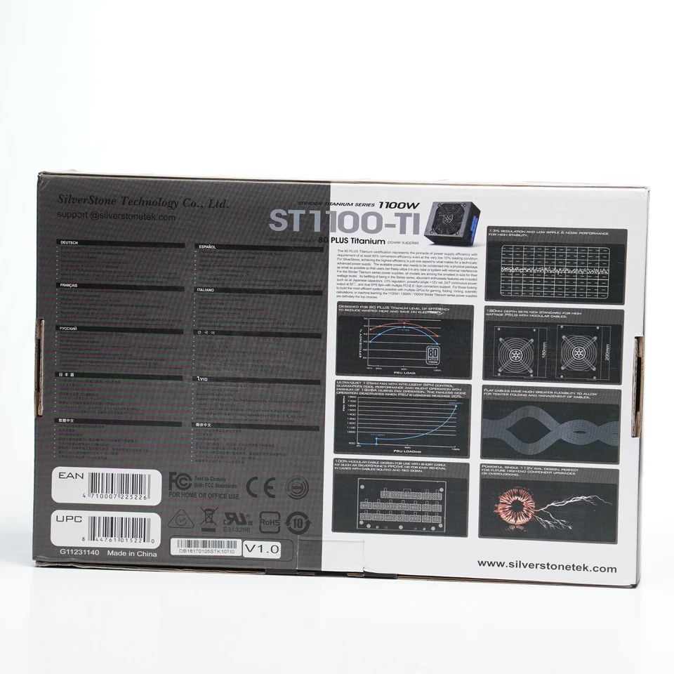 Silverstone ST1100-TI 1100W 80 Plus Titanium ATX 12V Power Supply - Image 2 of 4