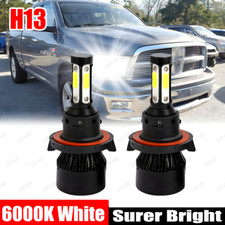 H13 LED Headlight Bulbs Kit for Dodge Ram 1500 2500 3500 2006-2011 High Low Beam
