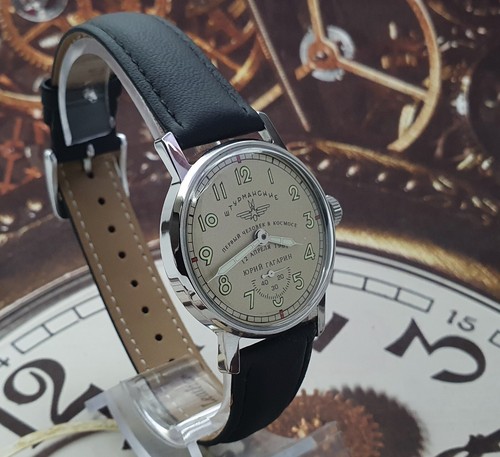 Orologio Vintage URSS Sturmanskie Orologio Meccanico Militare Sovietico Yuri Gagarin - Foto 11 di 12