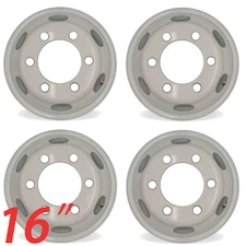 16" Set of 4 White Wheels for ISUZU NPR NPR-HD NQR 95-25 OEM Quality Steel Rim