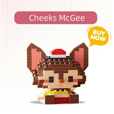 STEM Educational Cheeks McGee Cartoon Animal Building Blocks 200+ PCS ABS DIY