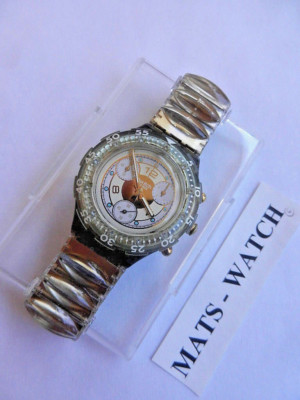 SWATCH+MIDI-AQUACHRONO PROTOTYP+SEM100P1 GOLDEN RIVET+GOLDEN BAND+NEU/NEW