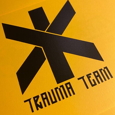 Vinyl Sticker - Trauma Team Logo (Cyberpunk)
