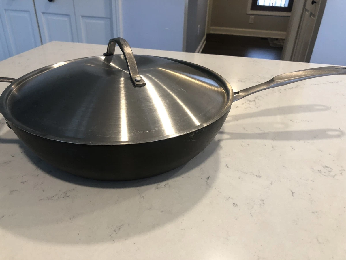 Simply Calphalon 12 Inch Jumbo Non-stick Deep Fry Pan 1612 Kitchen Skillet  EUC