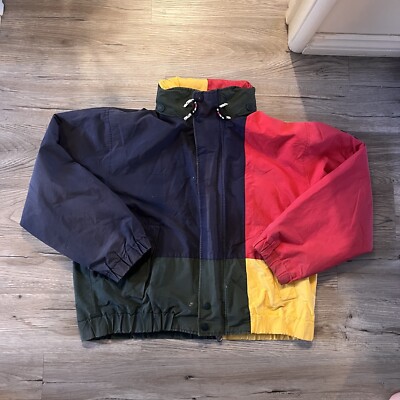 Vintage Tommy Hilfiger Color Block Windbreaker Jacket