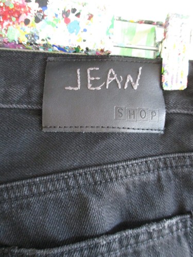 Jean Shop Mick authentic black distressed destroyed selvedge jeans 30 32 - Picture 10 of 11
