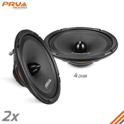 2x PRV 8'' Midrange Neodymium Bullet Speaker 8MR500-NDY-4 BULLET 4 Ohm 1000 Watts