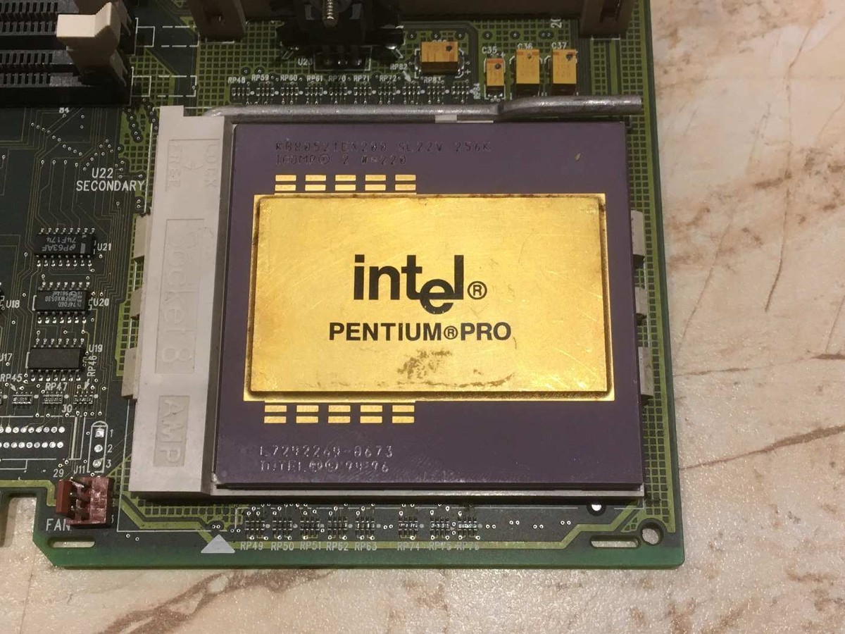 Dual Pentium Pro 200Mhz DUAL CPU BOARD for vintage HP Compaq