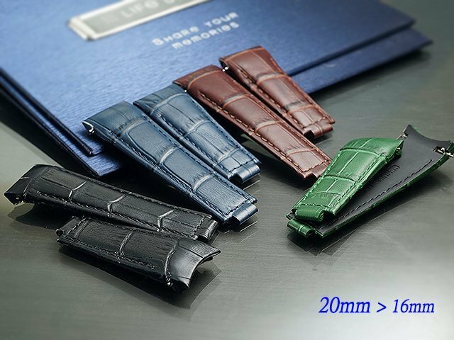Genuine leather Band Strap Bracelet(FITS) Rolex SUBMARINER 20mm x