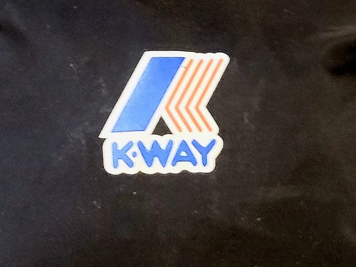Women's K-Way Navy Blue Packable Outdoors Hiking Full Zip Rain Jacket Size Large - Picture 4 of 7