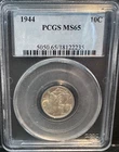 1944-P Mercury Dime PCGS MS65 SILVER